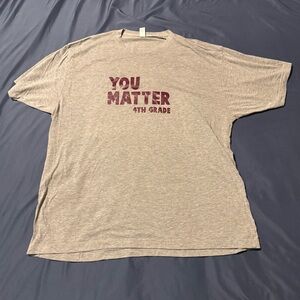 Tultex Heather Gray 'You Matter' Tee